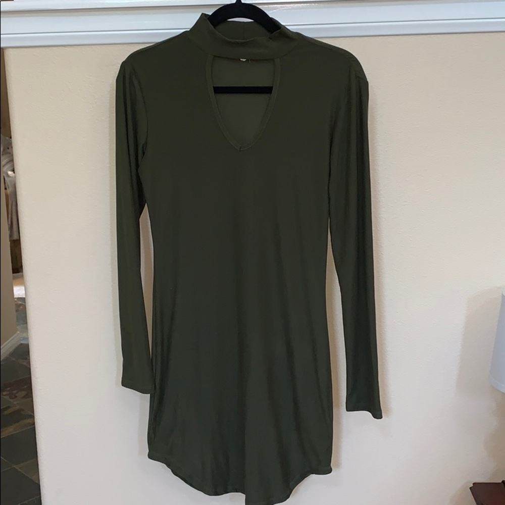 Army green dress